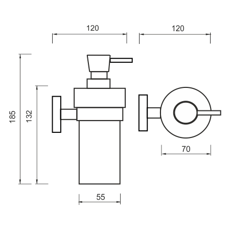 pumpička nerez UNIX - UNM 13031KN-T-10
