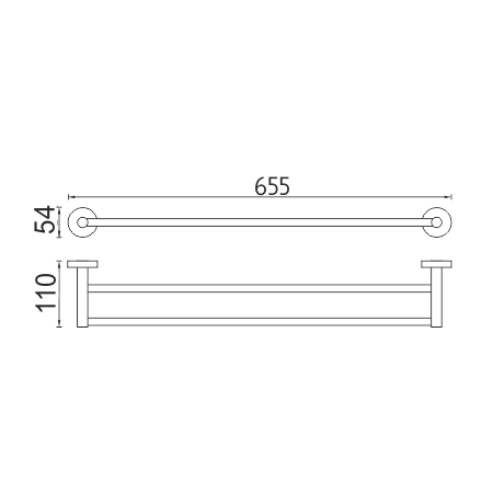 66 cm UNIX nerez - UNM 13061D-10