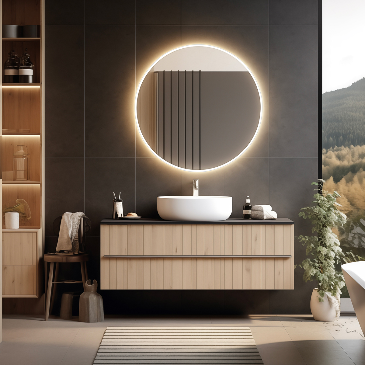 Nimco Kulaté LED zrcadlo pr. 800 - ZP 26002R - Obrázek 2