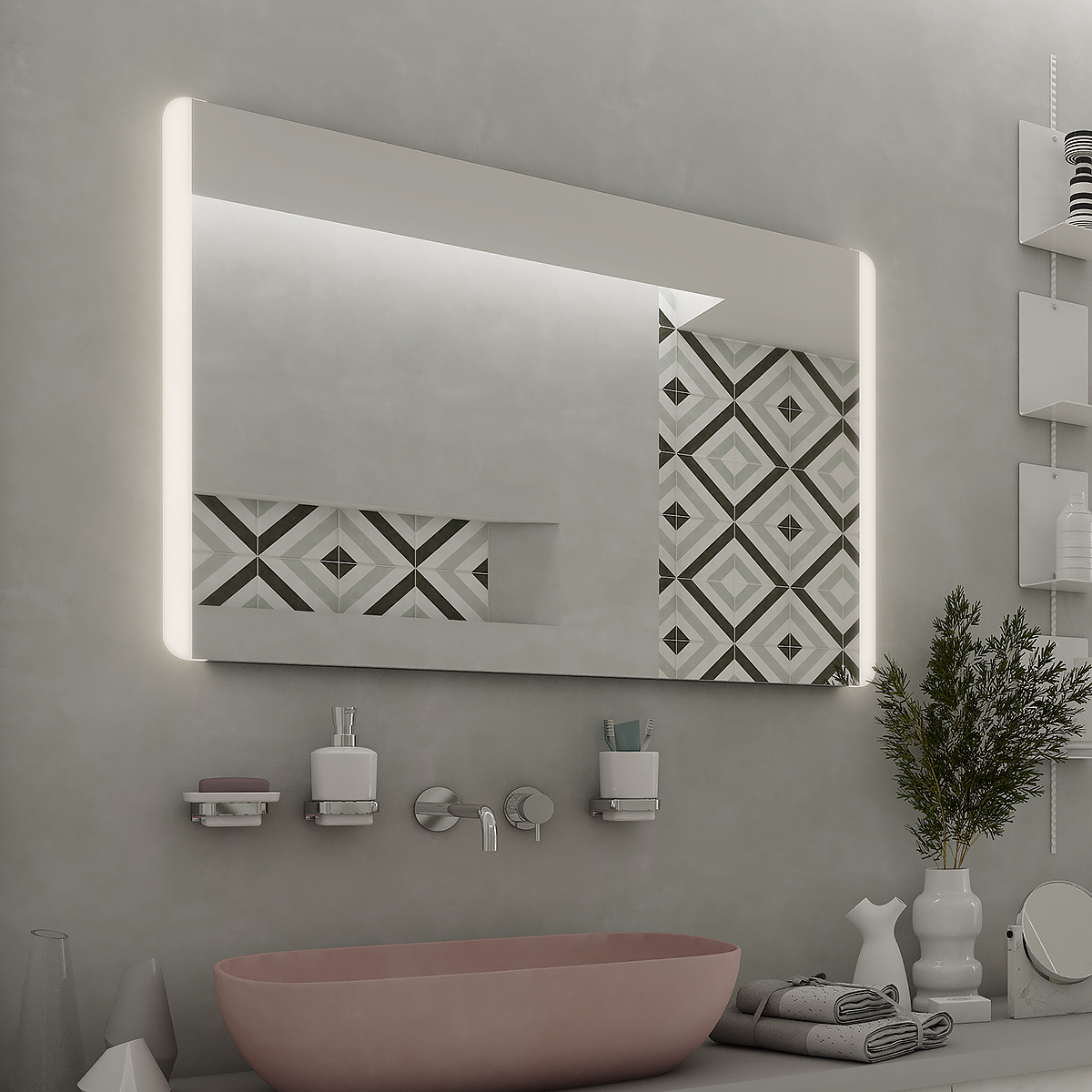 Nimco LED zrcadlo 1000x700 - ZP 17004