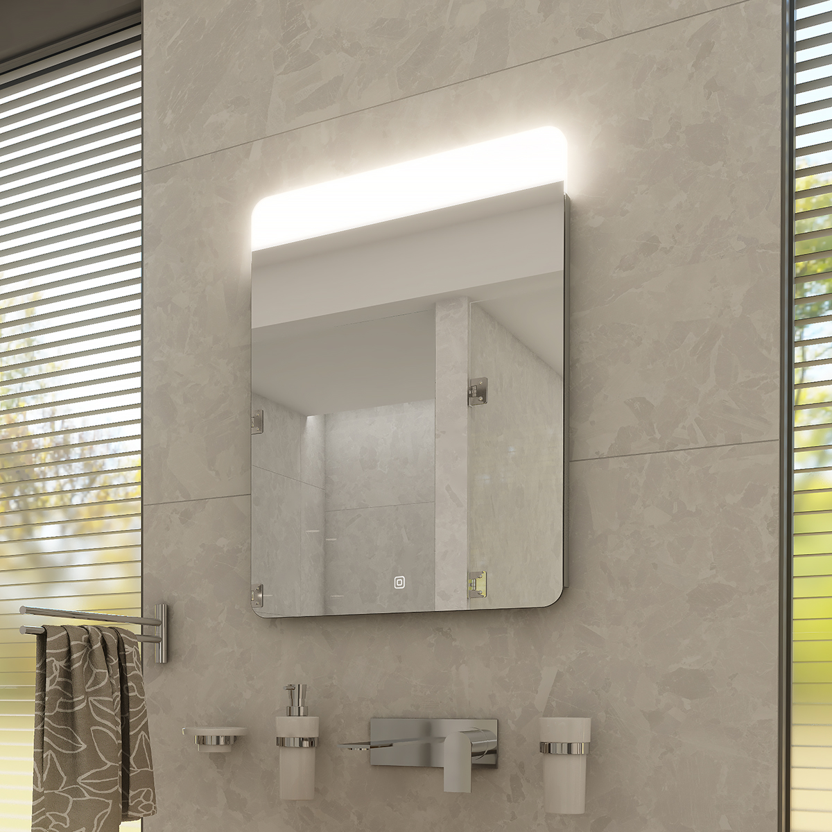 Nimco LED zrcadlo 500x700 s dotykovým senzorem - ZP 23001V
