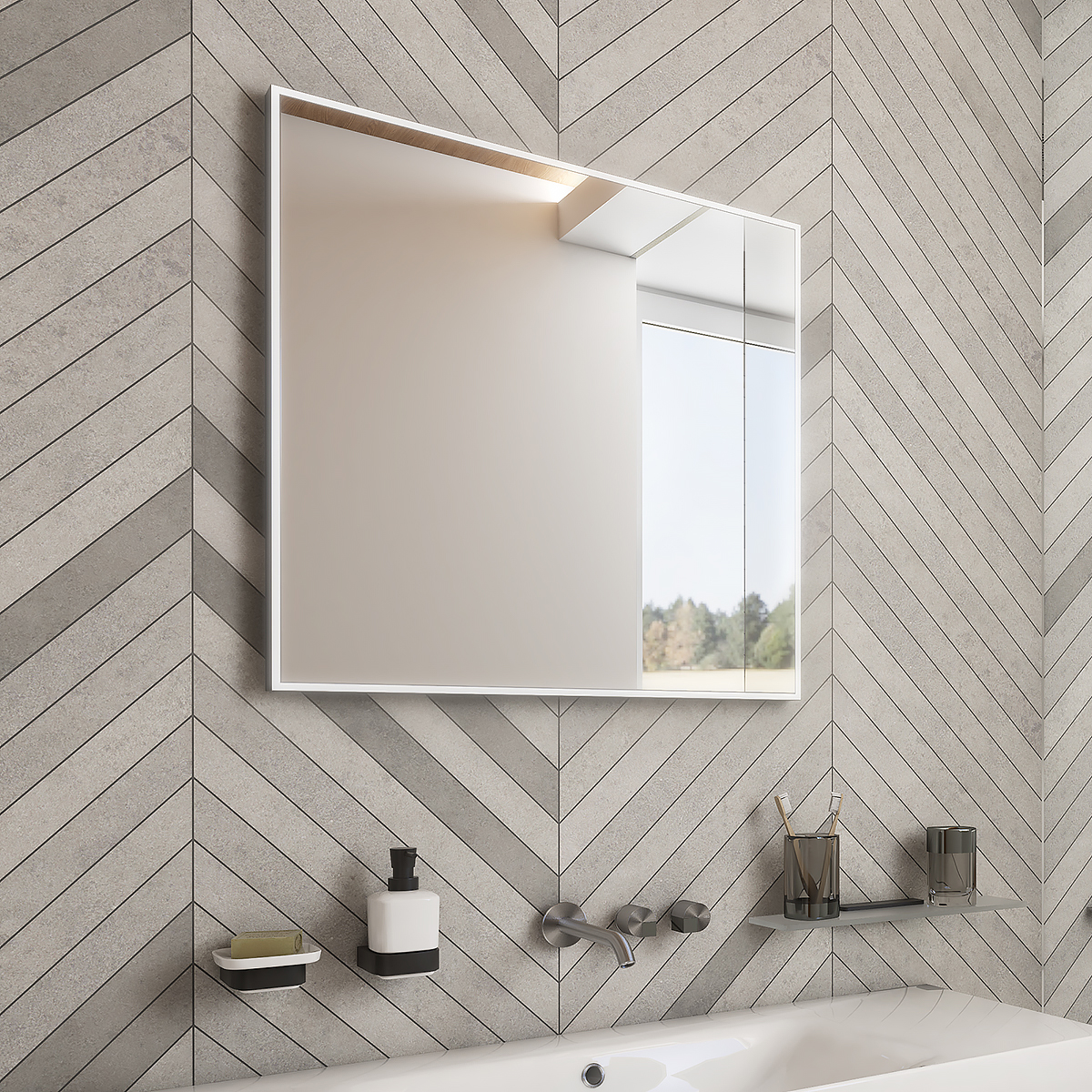 Nimco LED zrcadlo 600x600 - ZP 13066