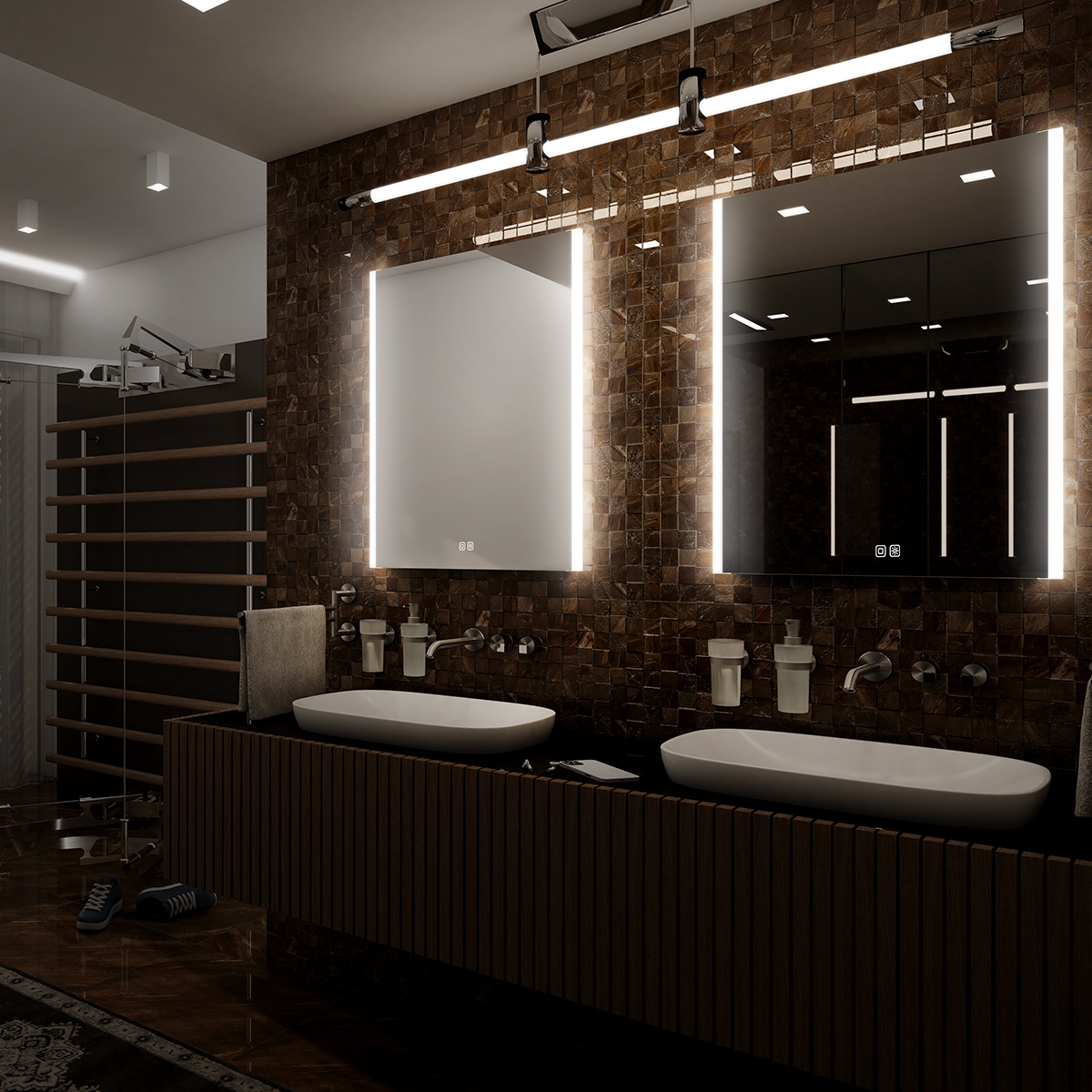 Nimco LED zrcadlo 600x800 se dvěma dotykovými senzory - ZP 11002VX - Obrázek 2