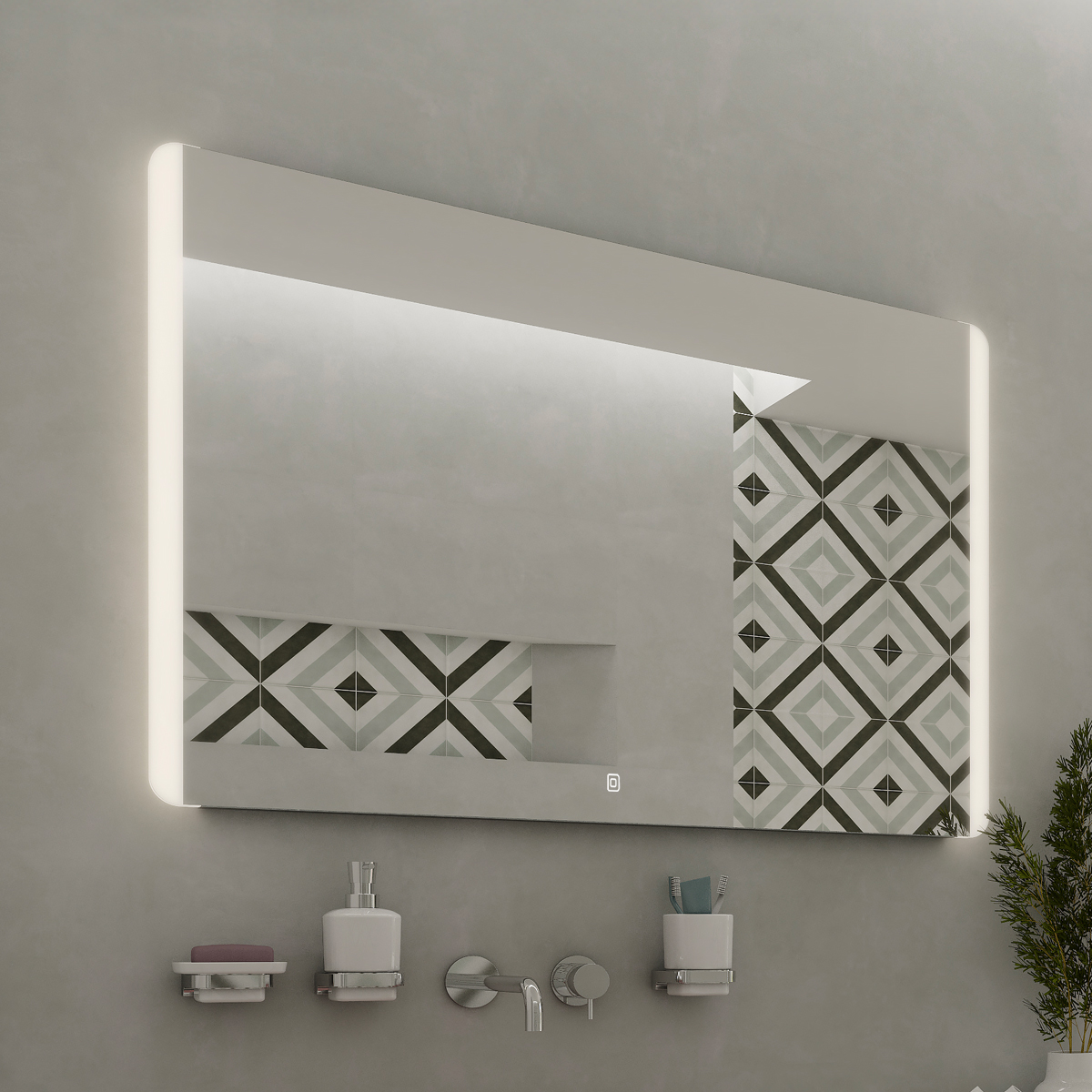 Nimco LED zrcadlo 900x700 s dotykovým senzorem - ZP 17019V