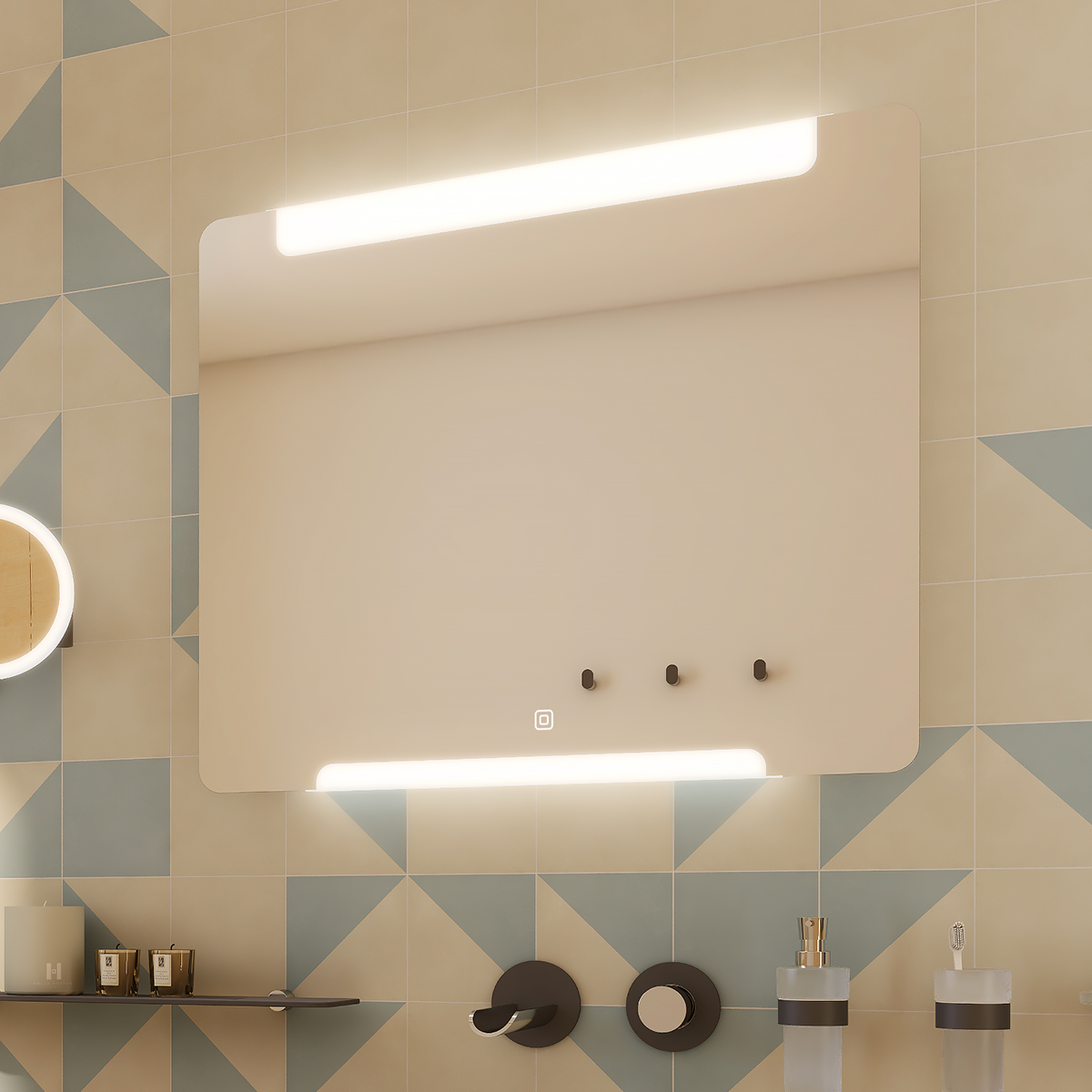Nimco LED zrcadlo 900x700 s dotykovým senzorem - ZP 22019V