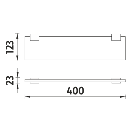 40 cm KIBO černá - Ki-X340-C-90