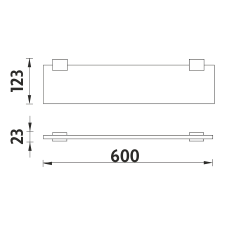 60 cm KIBO černá - Ki-X360-C-90