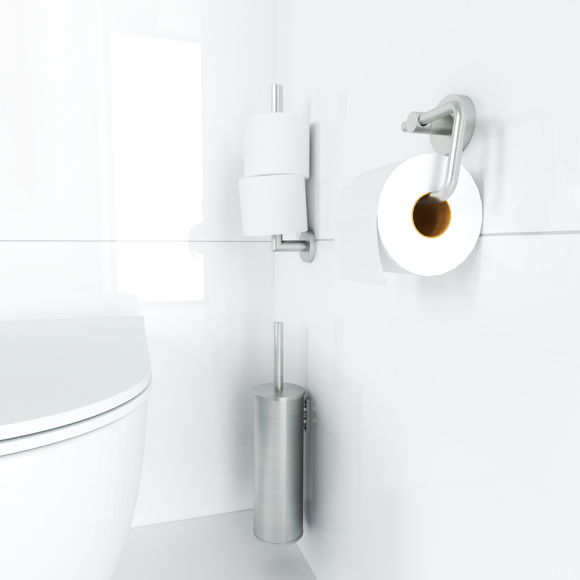 Nimco WC štětka tubusový UNIX nerez - UNM 13094E-10 - Obrázek 2