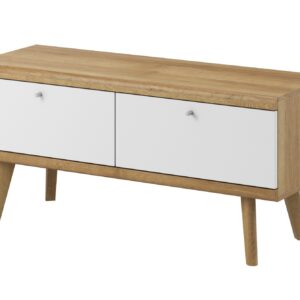 Piaski Televizní stolek Primo 107 cm dub Riviéra/bílý