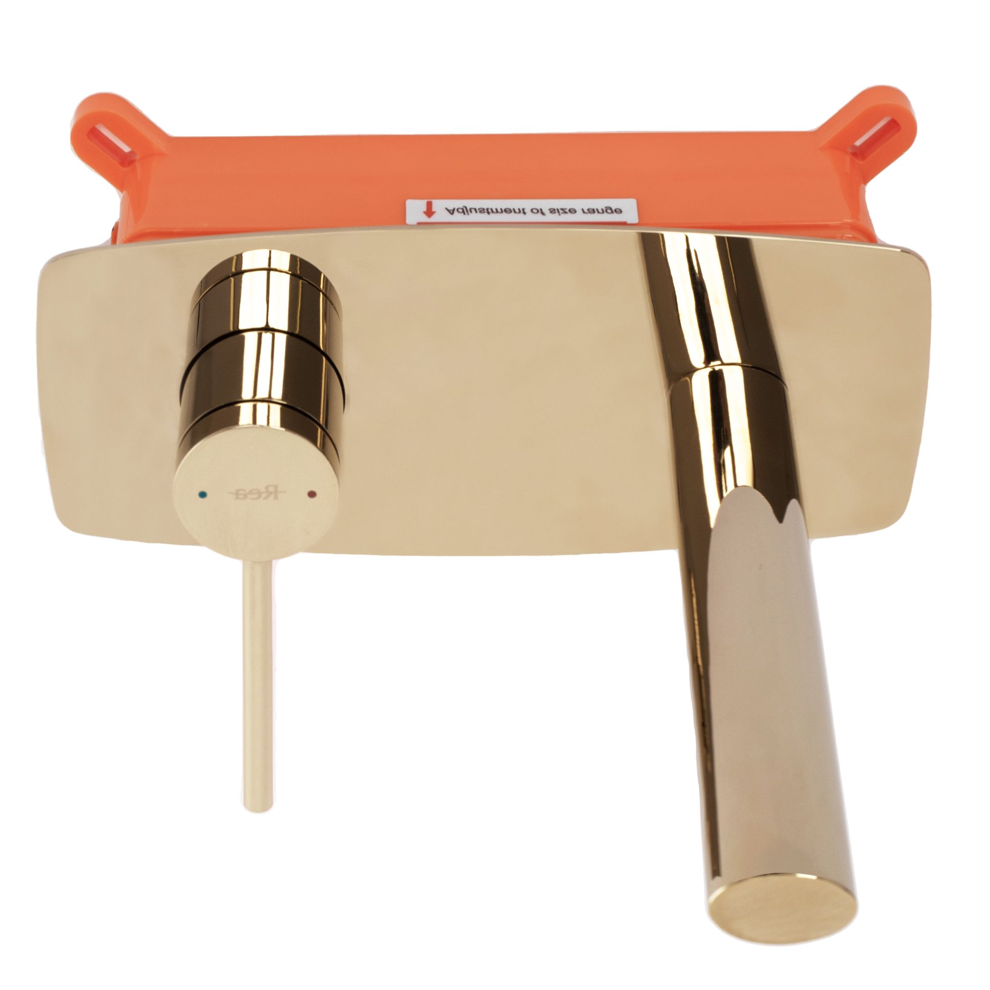 Podomítková vanová baterie REA OVAL BOX systém zlatá - Obrázek 2