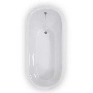 Roltechnik Outlet Oválná vana z litého mramoru STONE ROUND 166x75 cm