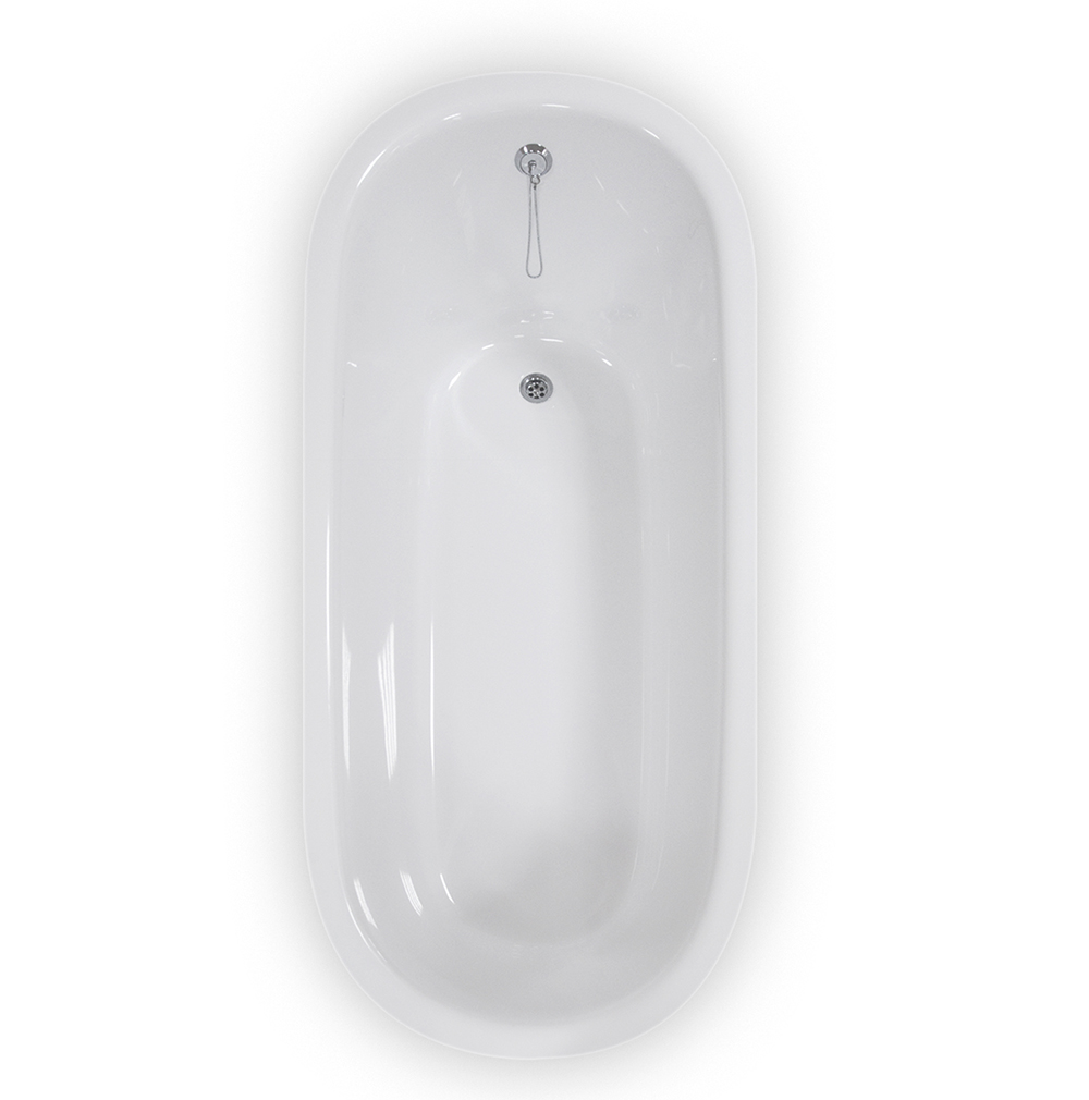 Roltechnik Outlet Oválná vana z litého mramoru STONE ROUND 166x75 cm