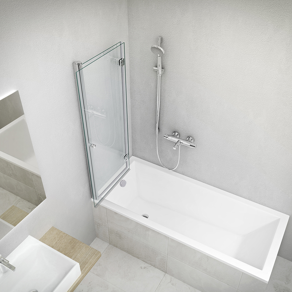 Roth Obdélníková akrylátová vana s extra tenkým lemem KUBIC NEO SLIM Varianta: rozměry: 150x70 cm - (KUBIC NEO SLIM 150x70 - 9300SLM) - Obrázek 2