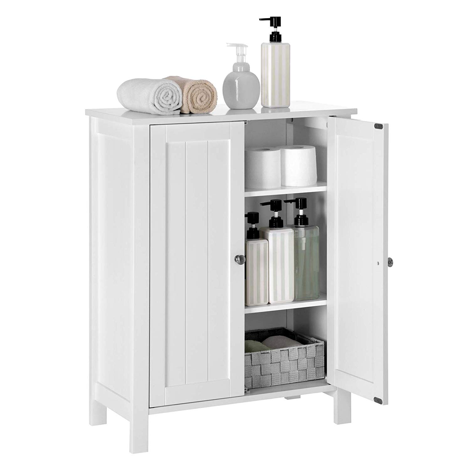 SONGMICS Koupelnová skříňka Agnes 60x30x80 cm bílá - Obrázek 2