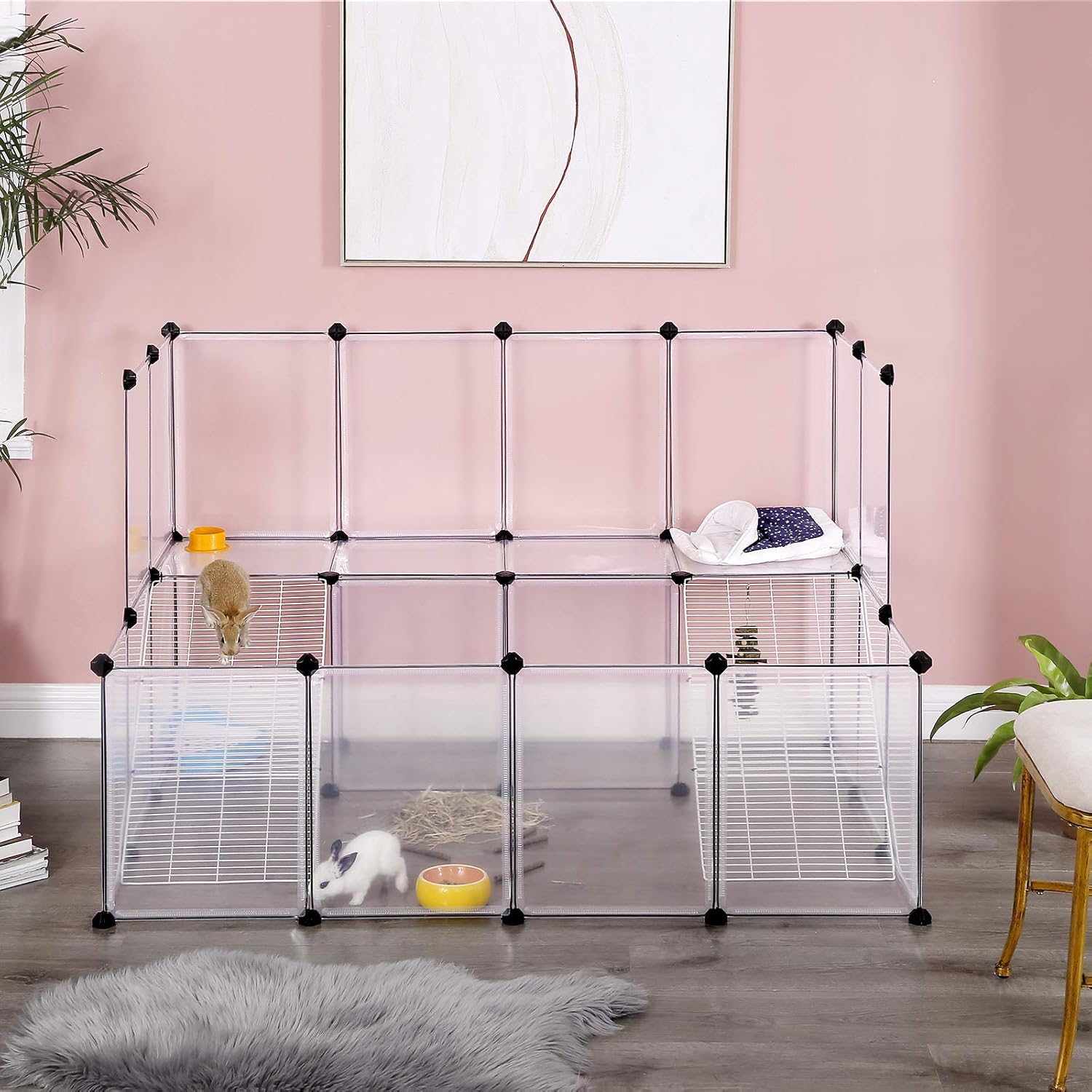 SONGMICS Ohrádka pro malá zvířátka 143 x 92 x 108 cm - Obrázek 2