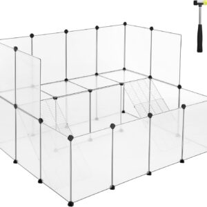 SONGMICS Ohrádka pro malá zvířátka 143 x 92 x 108 cm
