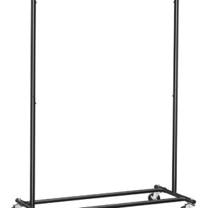 SONGMICS Stojan na šaty pojízdný černý 90 Kg