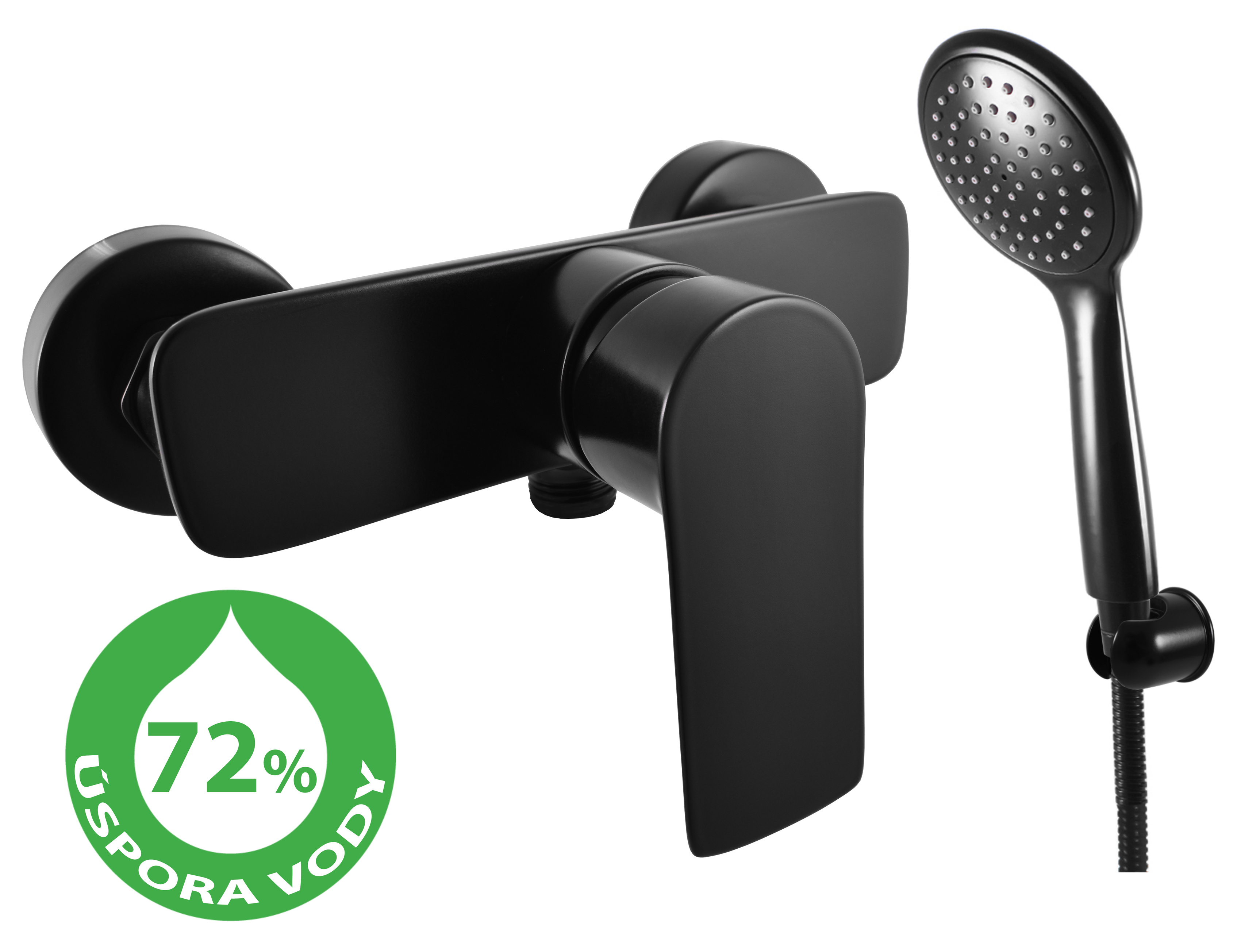 Slezák - RAV Sprchová baterie VLTAVA ECO se sprchovým setem - VTE481.5/1CMAT