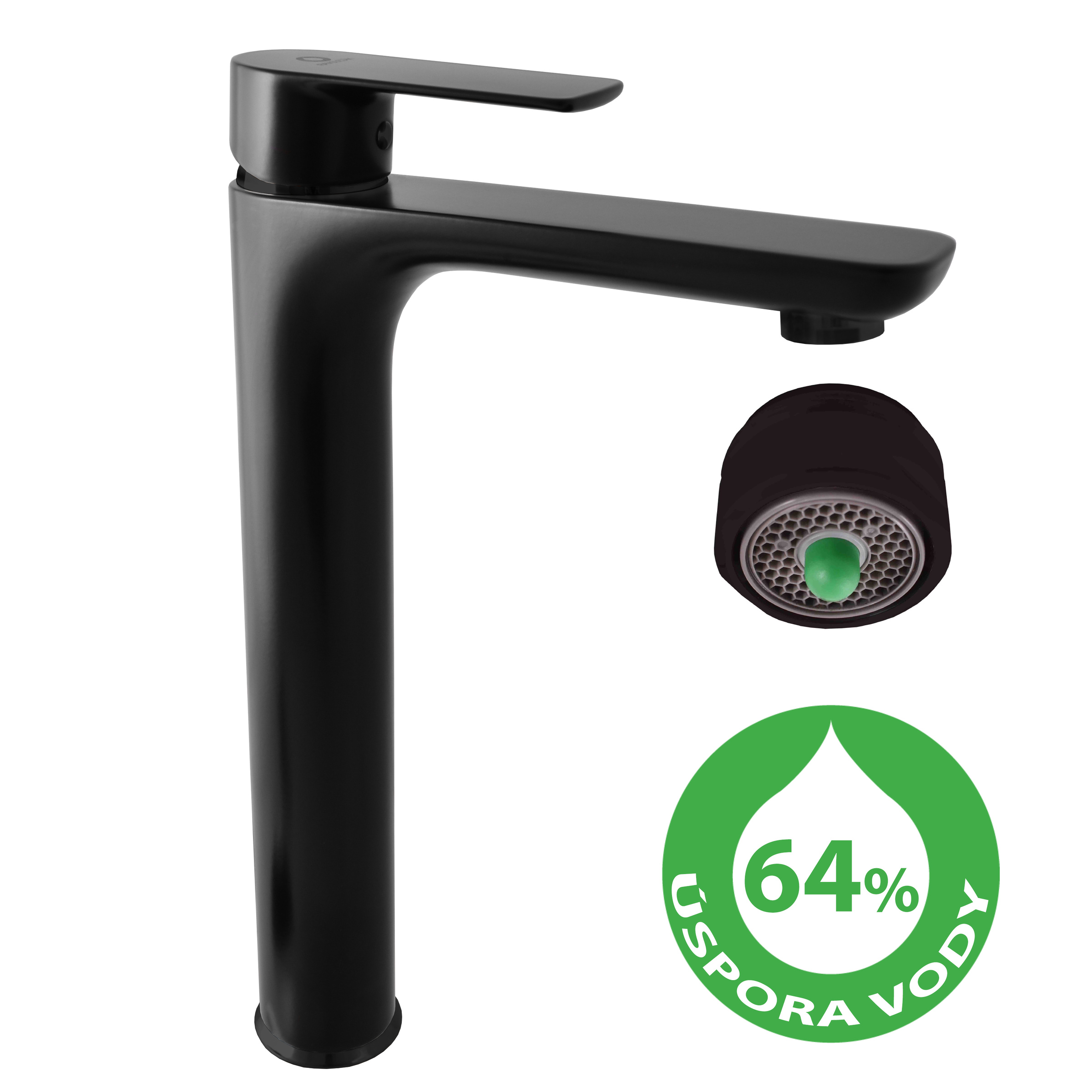 Slezák - RAV Umyvadlová vysoká baterie bez výpusti VLTAVA ECO - VTE430.xCMAT