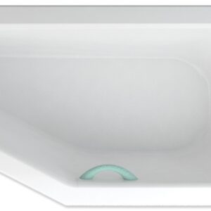 Teiko Asymetrická rohová vana PANAMA PRAVÁ 160x75x41 cm / 100 l