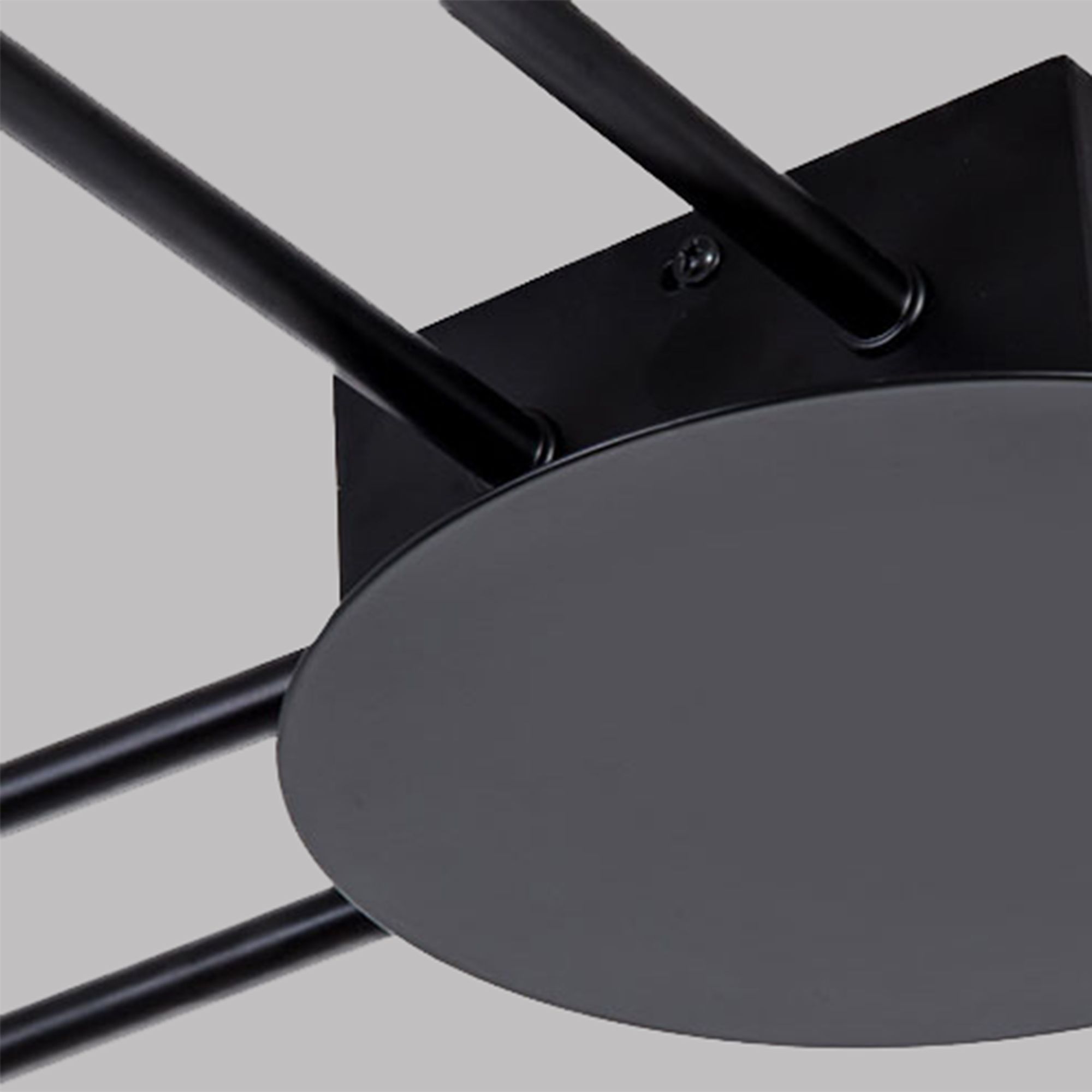 Toolight 6-ramenné LED stropní svítidlo s dálkovým ovládáním APP521-6C Black - Obrázek 2