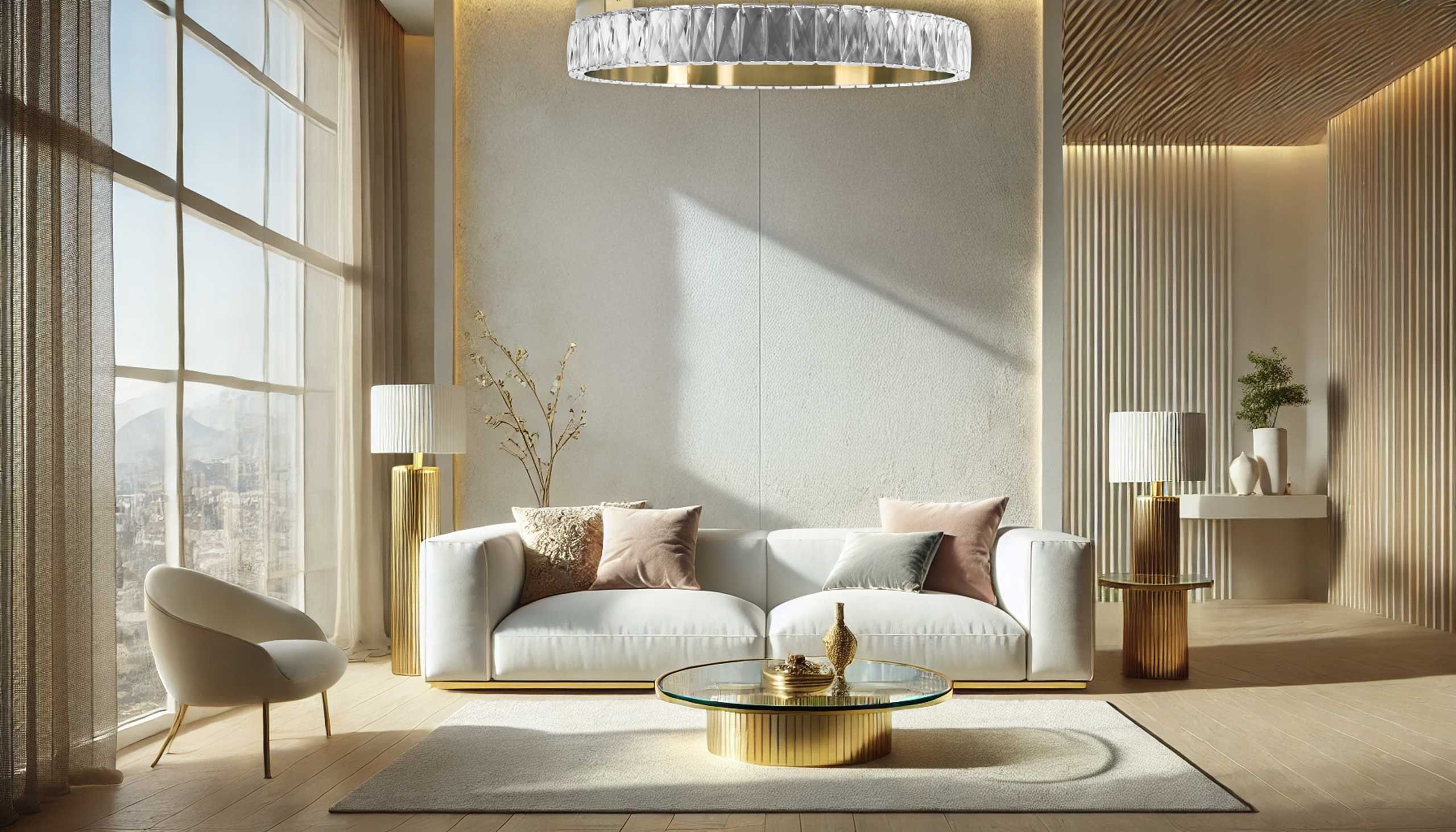 Toolight Designové LED osvětlení Crystal APP1506-C BRUSH GOLD - Obrázek 2