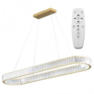 Toolight Designové LED osvětlení Crystal + dálkové ovládání APP1508-CP BRUSH GOLD