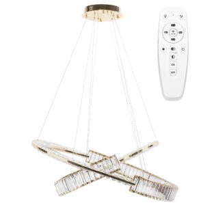 Toolight Designové LED osvětlení Crystal + dálkové ovládání APP1524-CP 60/80 GOLD