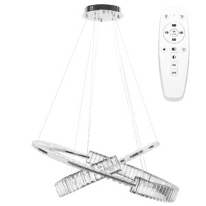 Toolight Designové LED osvětlení Crystal + dálkové ovládání APP1525-CP60/80 CHROME