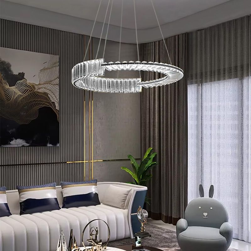 Toolight Designové LED osvětlení Crystal + dálkové ovládání APP1529-CP60 CHROME - Obrázek 2