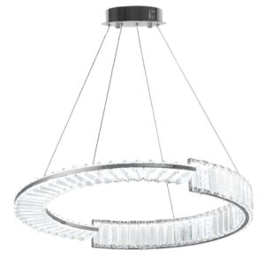 Toolight Designové LED osvětlení Crystal + dálkové ovládání APP1529-CP60 CHROME