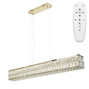 Toolight Designové LED osvětlení Crystal + dálkové ovládání APP1566-CP Gold