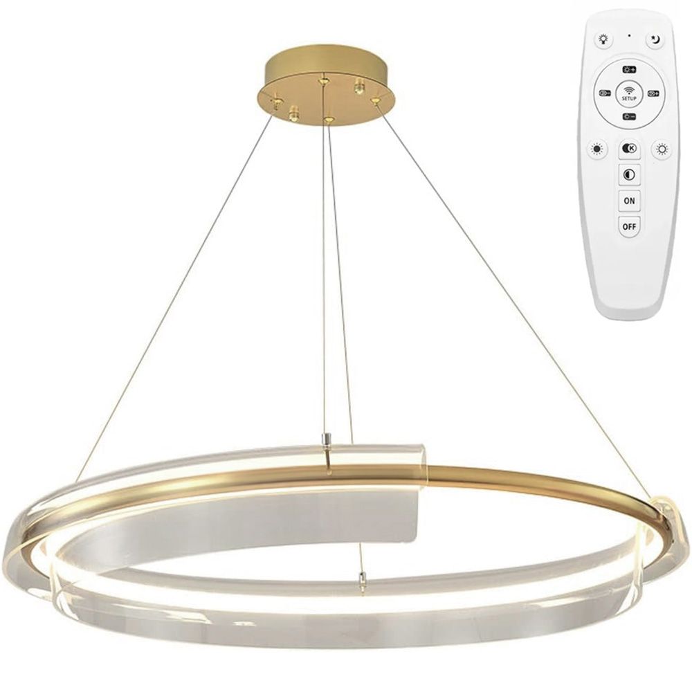 Toolight Designové LED osvětlení Crystal + dálkové ovládání LED APP1672-CP GOLD