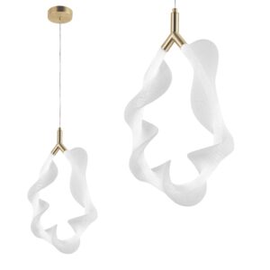 Toolight Designové LED osvětlení G013-1CP zlatá/bílá