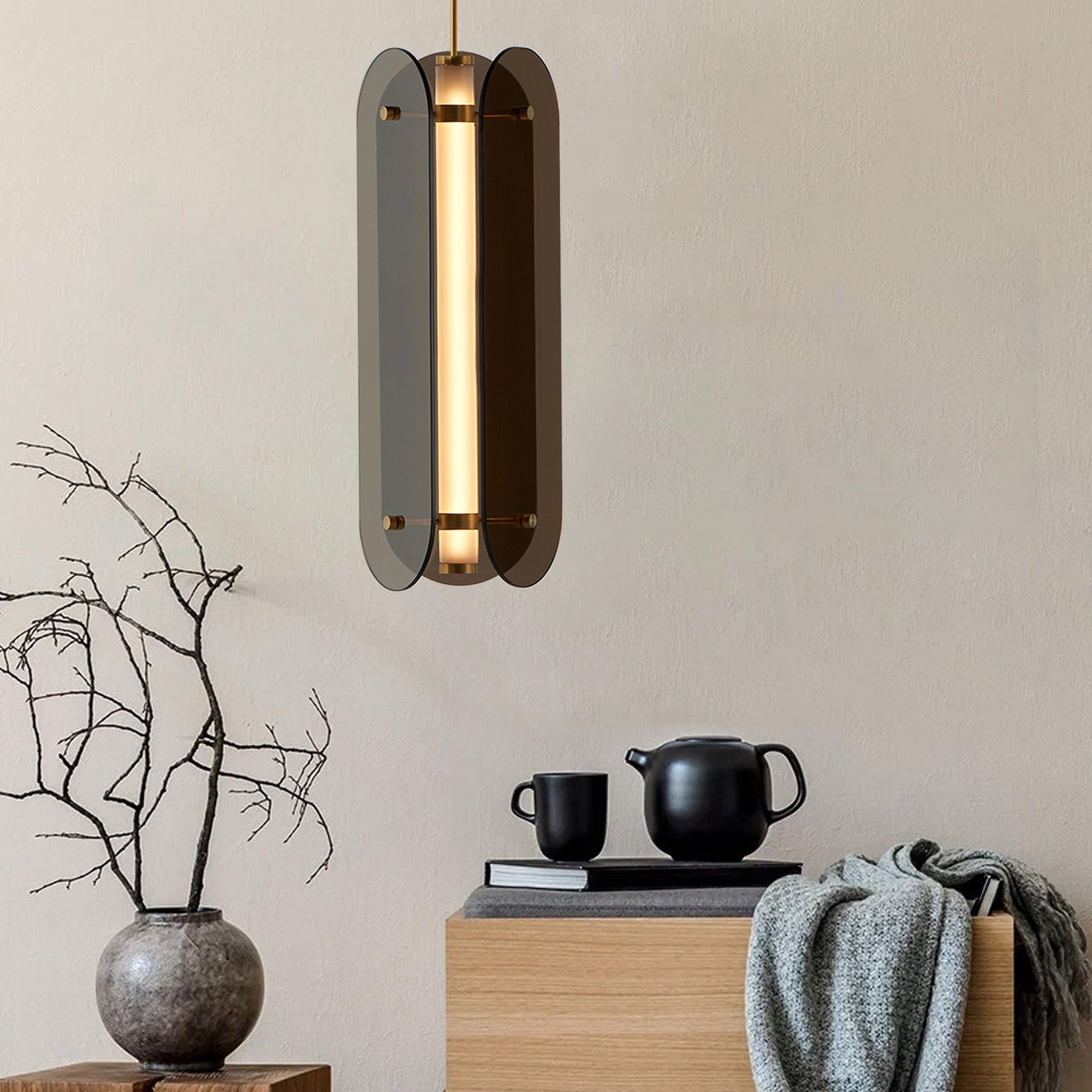 Toolight Designové LED osvětlení Industry LONG APP1676-CP černá/zlatá - Obrázek 2
