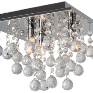Toolight Křišťálová stropní lampa Plafon APP404-4C