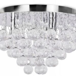Toolight Křišťálová stropní lampa Plafon Glamour 392179