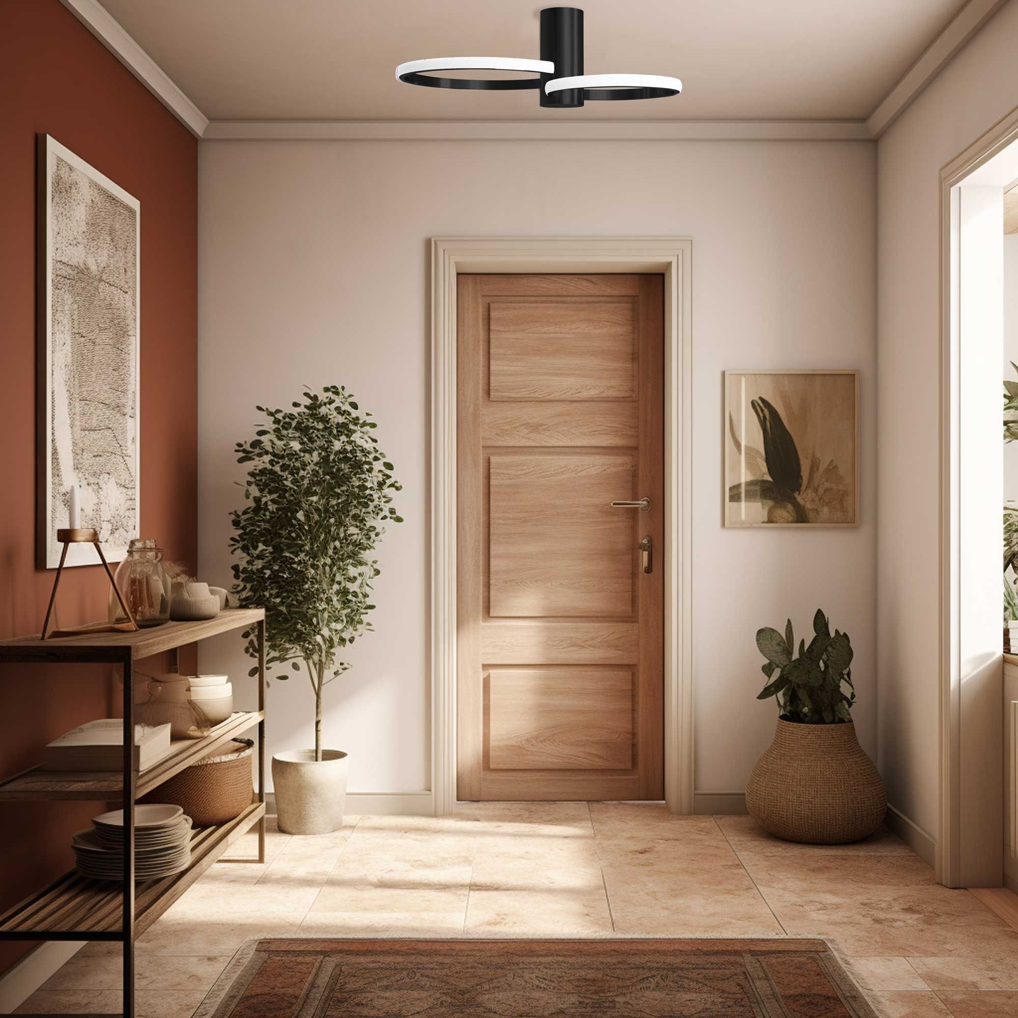 Toolight Křišťálové stropní svítidlo APP1401-CW Black - Obrázek 2