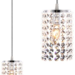 Toolight Křišťálové stropní svítidlo APP730-1CP Silver