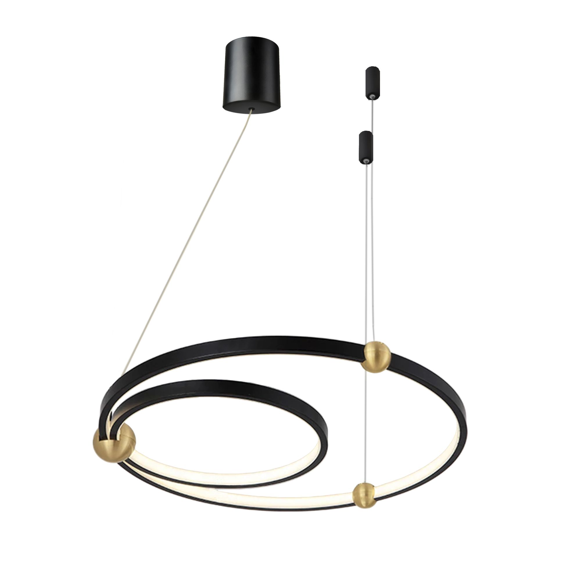 Toolight Kruhová LED lampa + dálkové ovládání APP692-30-50 černá - Obrázek 2