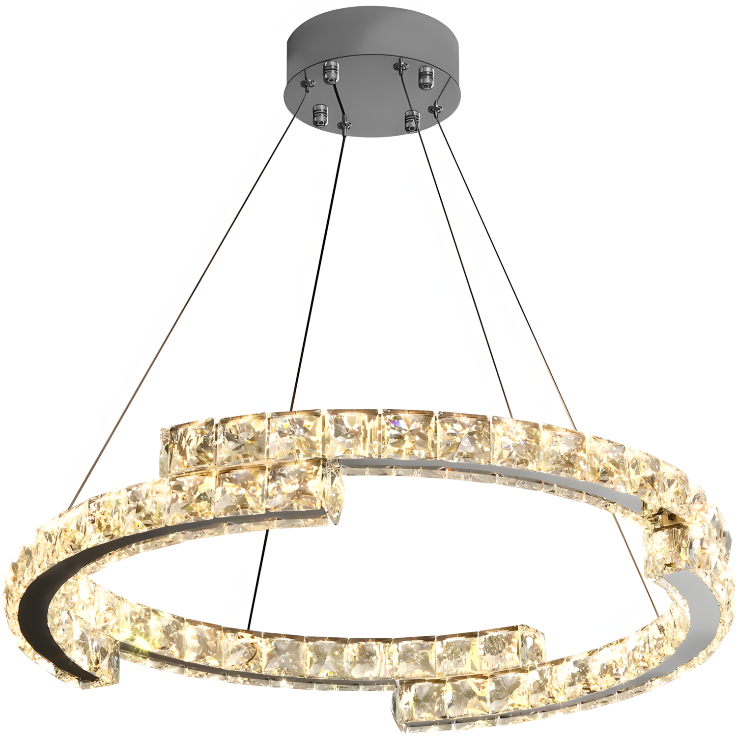 Toolight Kruhové LED stropní osvětlení APP1556-CP chrome