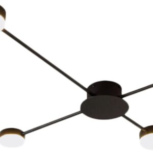 Toolight LED čtyřramenná stropní lampa APP519-4C černá