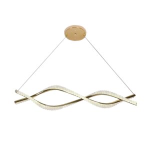Toolight LED osvětlení s vlnitým tvarem G033-CP zlatá