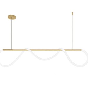Toolight LED stropní svítidlo APP854-CP Long Gold