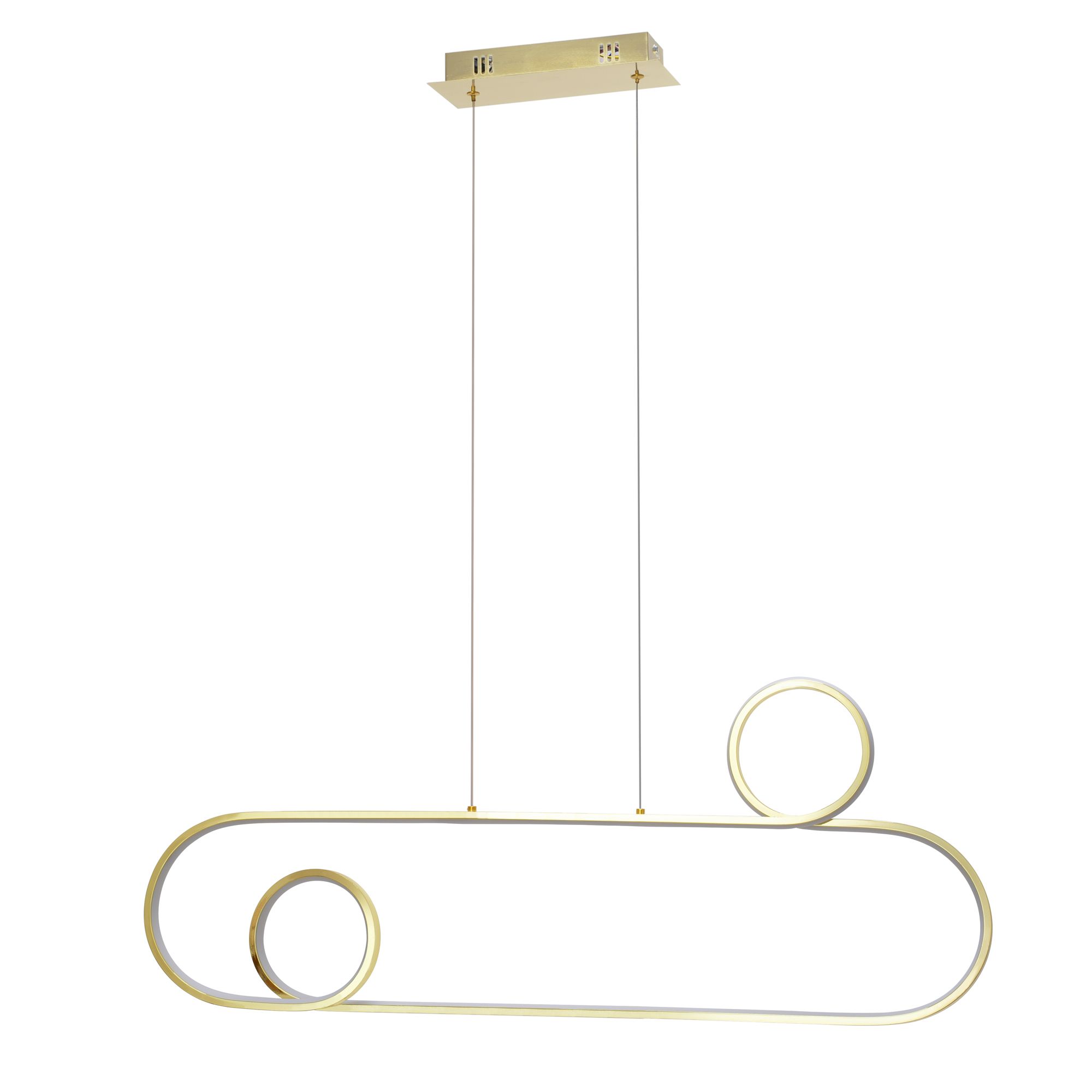 Toolight LED závěsné stropní svítidlo APP809-CP Gold + dálkové ovládání - Obrázek 2