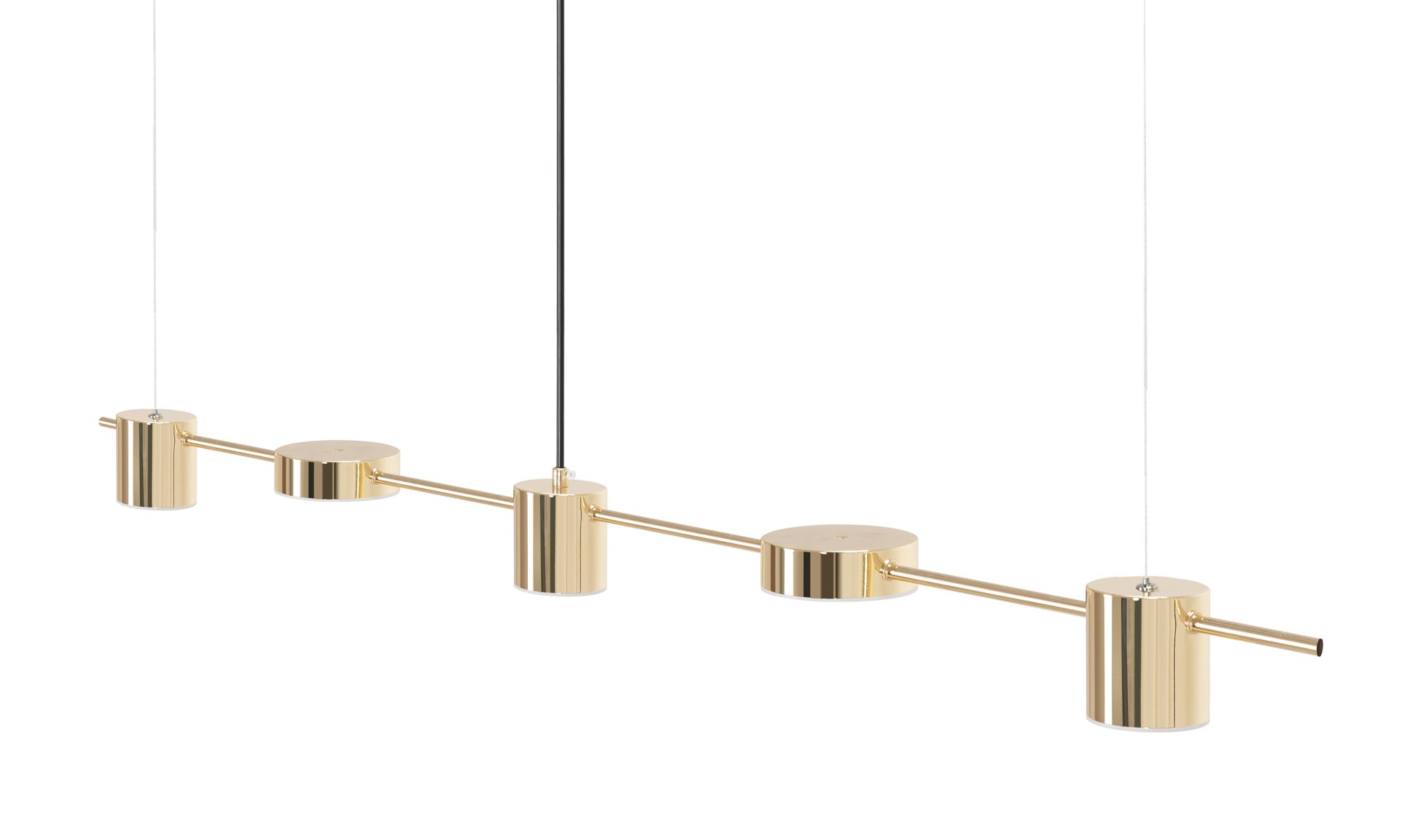 Toolight LED závěsné stropní svítidlo APP929-5CP zlaté - Obrázek 2
