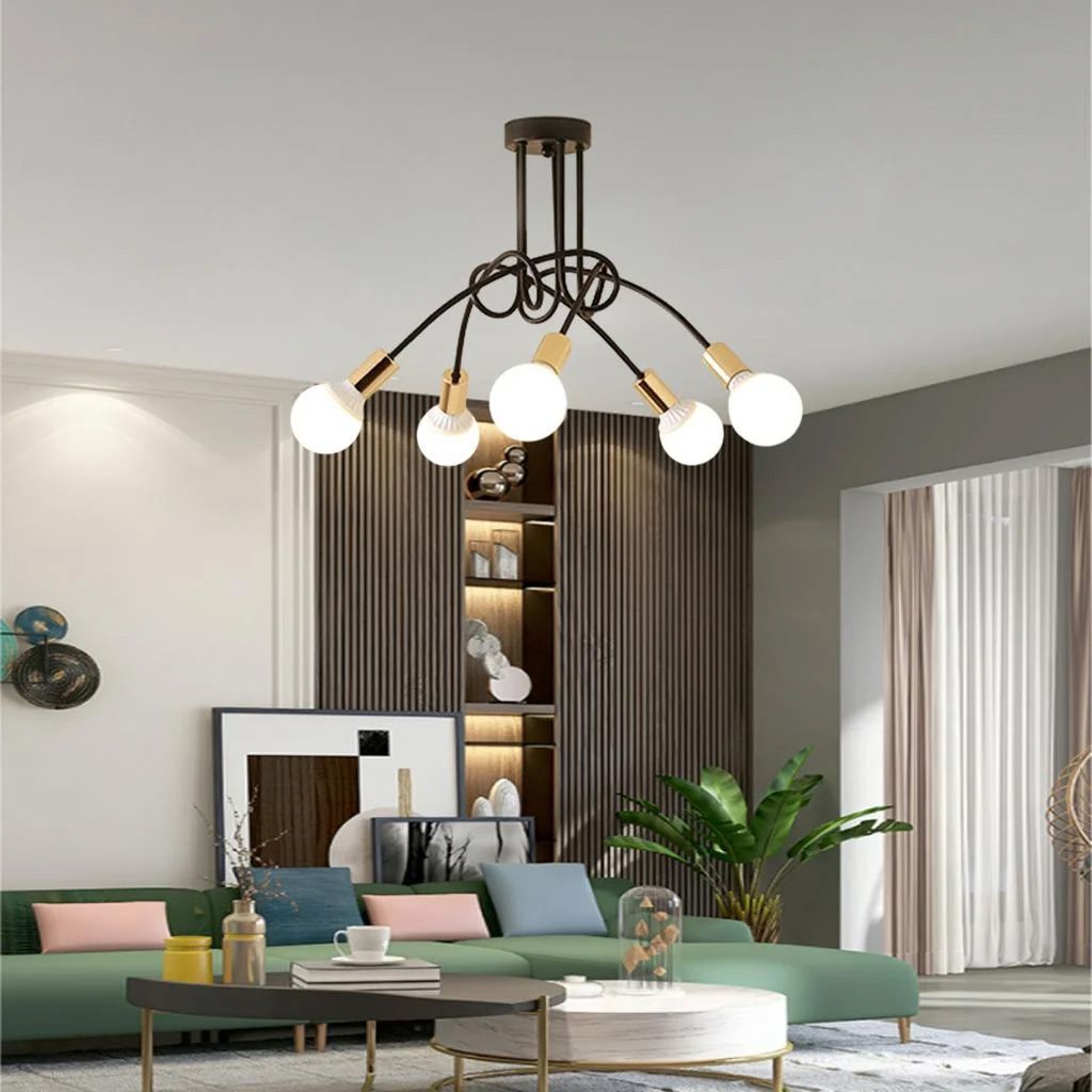Toolight Lampa Paradise 5 černé zlato APP518-5C - Obrázek 2