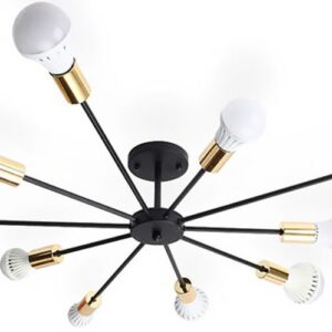 Toolight Lampa Spider 10 černé zlato APP503-10C