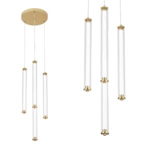 Toolight Moderní LED osvětlení TUBE G024-4CPR zlaté