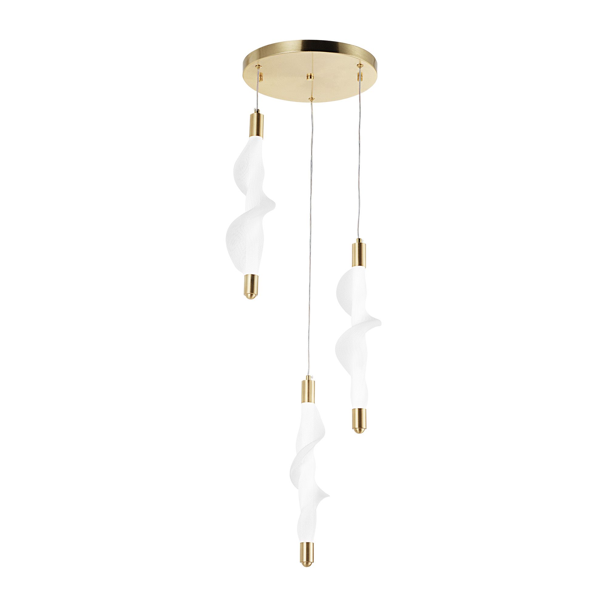 Toolight Moderní designové LED osvětlení G009-3CPR zlaté/bílé - Obrázek 2
